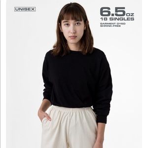 Los Angeles Apparel Long Sleeve Garment Dye Tee